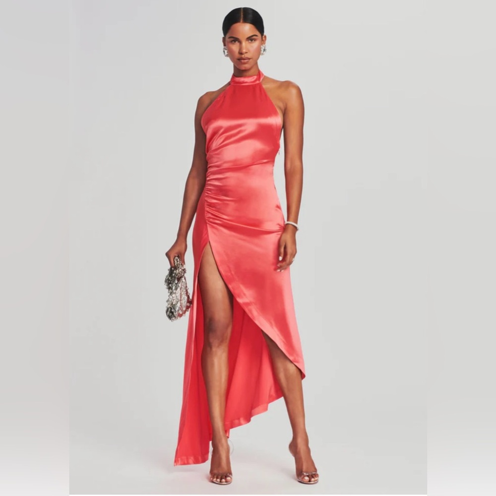 Retrofete Sabrina Dress in Coral
